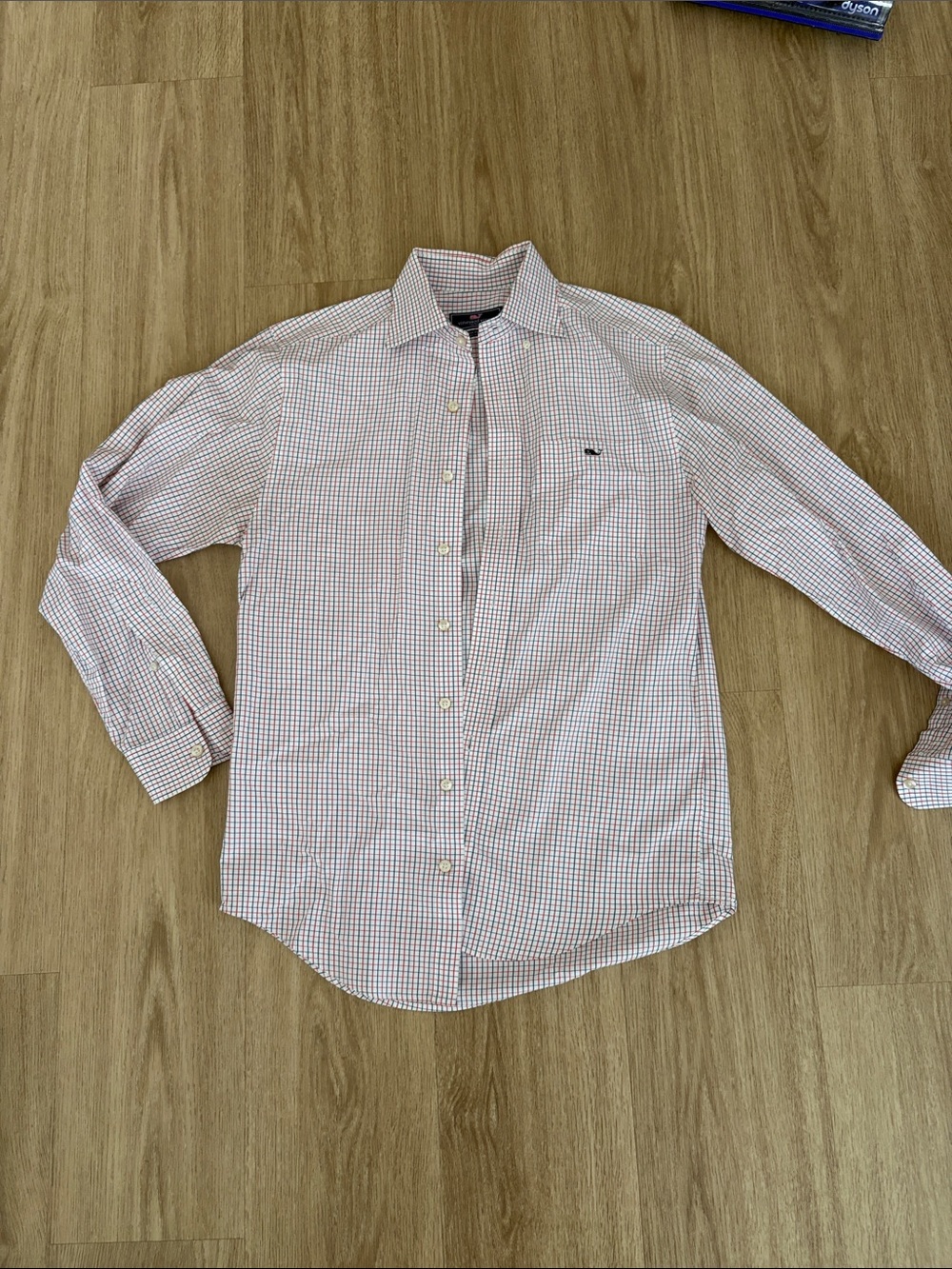 vineyard vines Classic Fit Tucker Shirt Checkered Cotton Shirt Size XS Like New